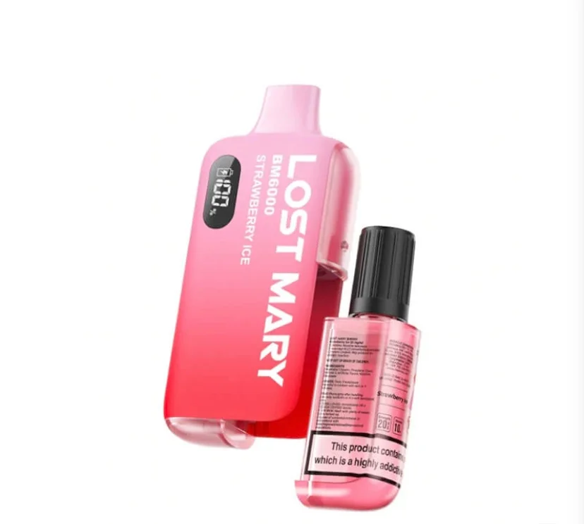 Lost Mary BM6000 Strawberry Ice Disposable Vape - 20mg