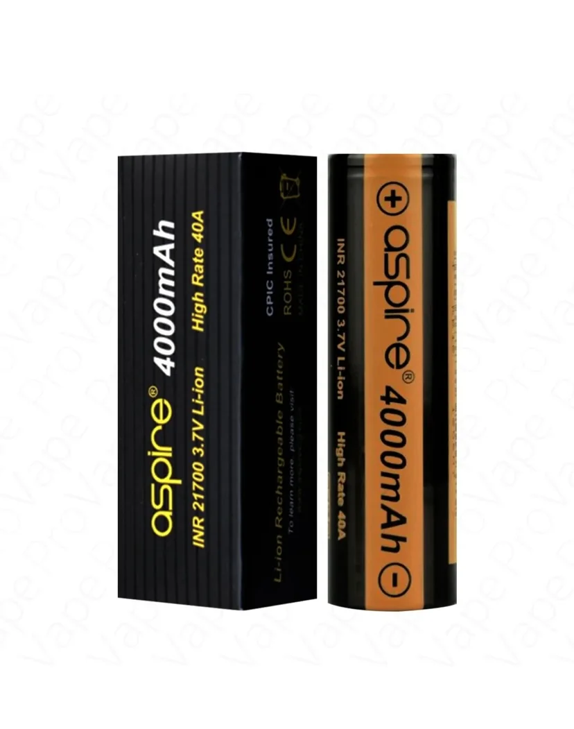 ASPIRE LI-ION 21700 4000MAH VAPE BATTERY