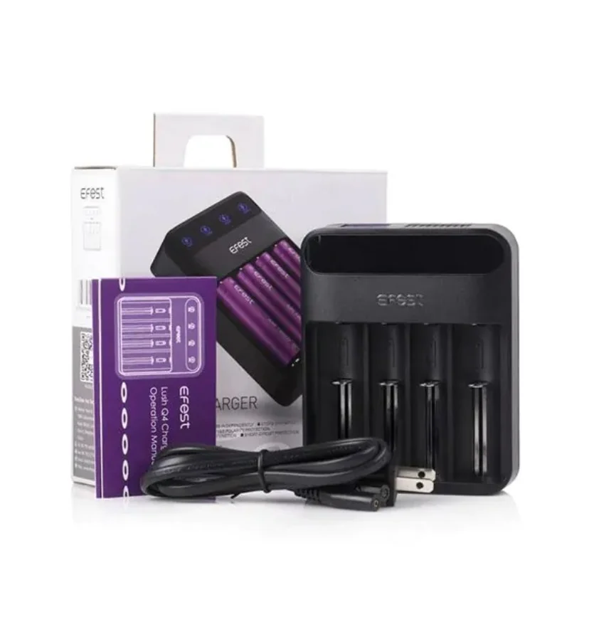 EFEST LUSH Q4 BATTERY CHARGER 4-BAY INTELLIGENT LED