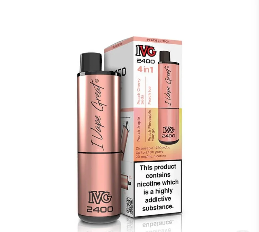 IVG 2400 Peach Edition 4 In 1 20mg Disposable Vape